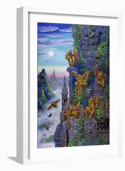 Gargoyle's Twilight-Bill Bell-Framed Giclee Print