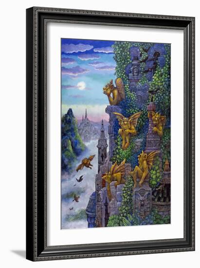 Gargoyle's Twilight-Bill Bell-Framed Giclee Print