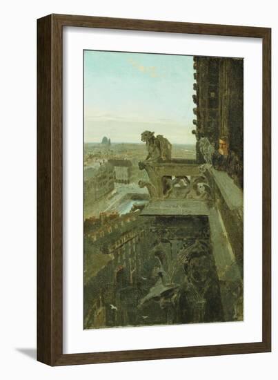 Gargoyles at Notre Dame, 1867-Winslow Homer-Framed Giclee Print