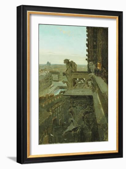 Gargoyles at Notre Dame, 1867-Winslow Homer-Framed Giclee Print