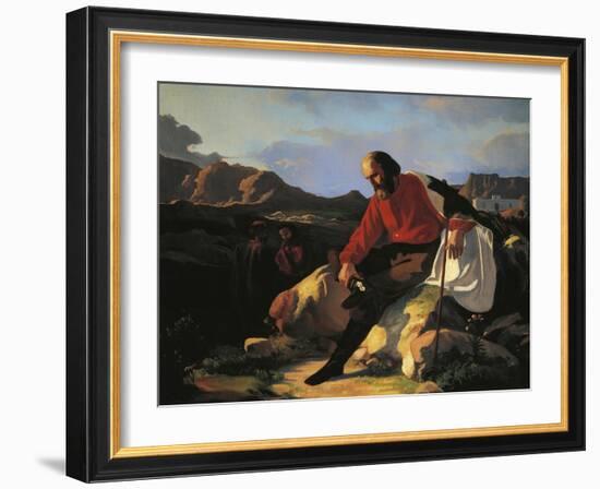 Garibaldi at Caprera, 1870-Vincenzo Cabianca-Framed Giclee Print