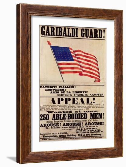 Garibaldi Guard! Appeal!-null-Framed Giclee Print