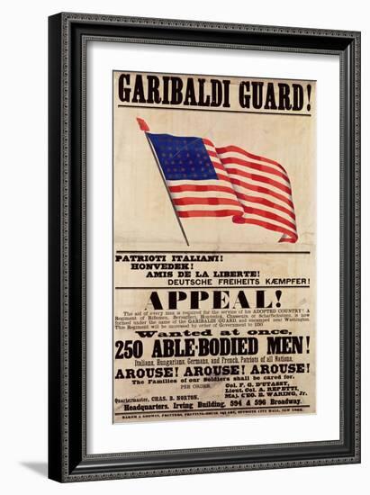 Garibaldi Guard! Appeal!-null-Framed Giclee Print