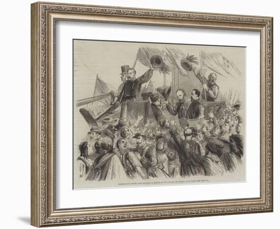 Garibaldi's Entry into Naples, a Sketch in the Strada Di Toledo-Thomas Nast-Framed Giclee Print