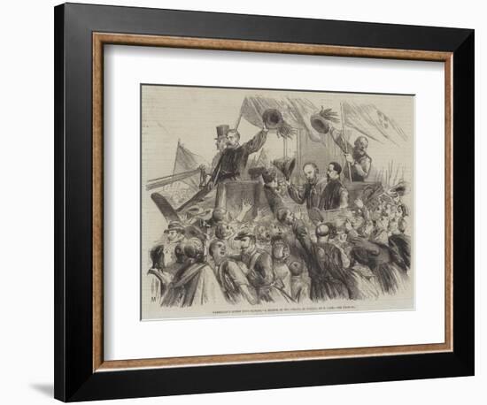 Garibaldi's Entry into Naples, a Sketch in the Strada Di Toledo-Thomas Nast-Framed Giclee Print