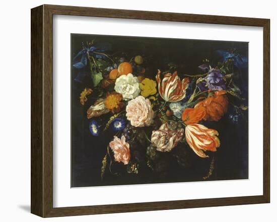 Garland of Flowers and Fruits, First Half of 17th Century-Jan Davidsz. de Heem-Framed Giclee Print