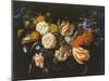 Garland of Flowers and Fruits, First Half of 17th Century-Jan Davidsz. de Heem-Mounted Giclee Print