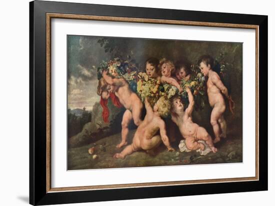 'Garland of Fruit', 1615-17 (c1927)-Peter Paul Rubens-Framed Giclee Print