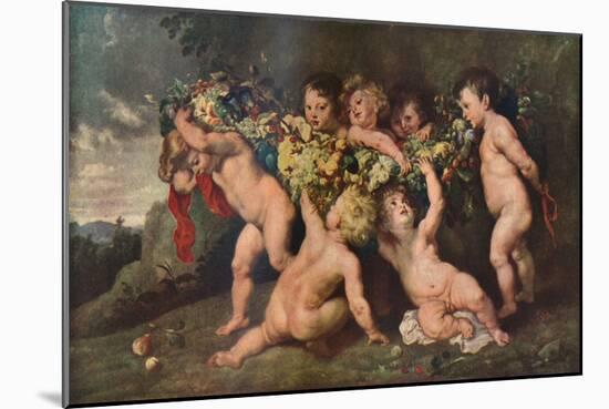 'Garland of Fruit', 1615-17 (c1927)-Peter Paul Rubens-Mounted Giclee Print