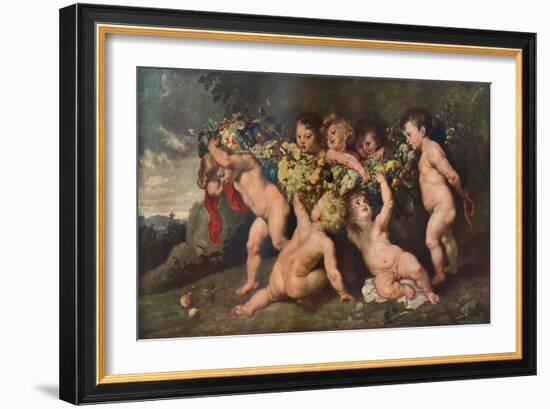 'Garland of Fruit', 1615-17 (c1927)-Peter Paul Rubens-Framed Giclee Print