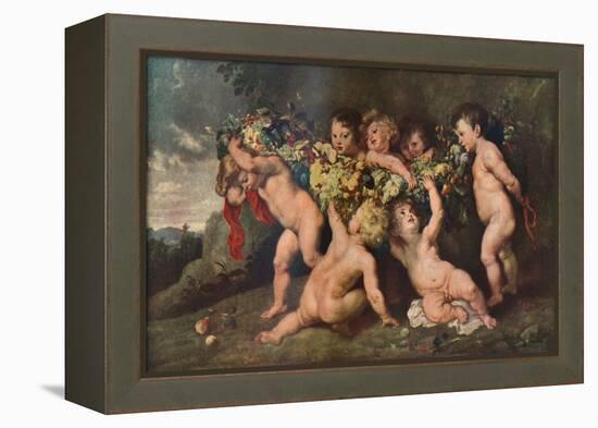 'Garland of Fruit', 1615-17 (c1927)-Peter Paul Rubens-Framed Premier Image Canvas