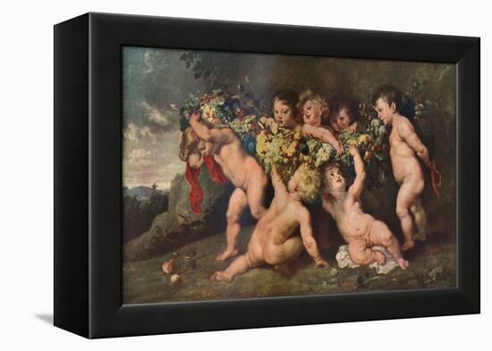 'Garland of Fruit', 1615-17 (c1927)-Peter Paul Rubens-Framed Premier Image Canvas