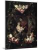 Garland with the Virgin and Child-Daniel Seghers-Mounted Giclee Print