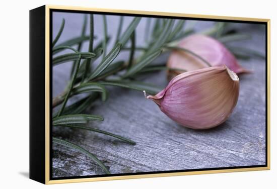 Garlic And Rosemary-Maxine Adcock-Framed Premier Image Canvas
