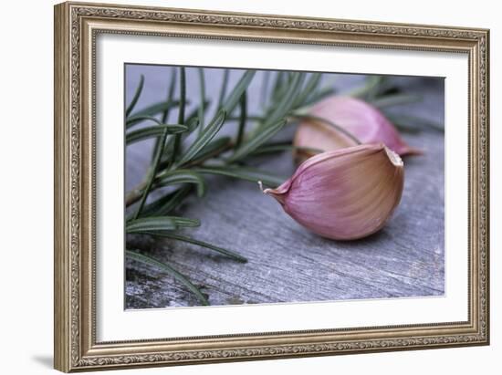 Garlic And Rosemary-Maxine Adcock-Framed Photographic Print