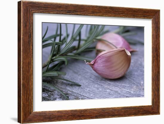 Garlic And Rosemary-Maxine Adcock-Framed Photographic Print