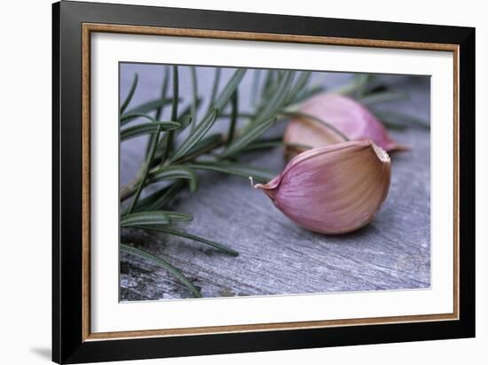 Garlic And Rosemary-Maxine Adcock-Framed Photographic Print