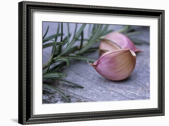 Garlic And Rosemary-Maxine Adcock-Framed Photographic Print