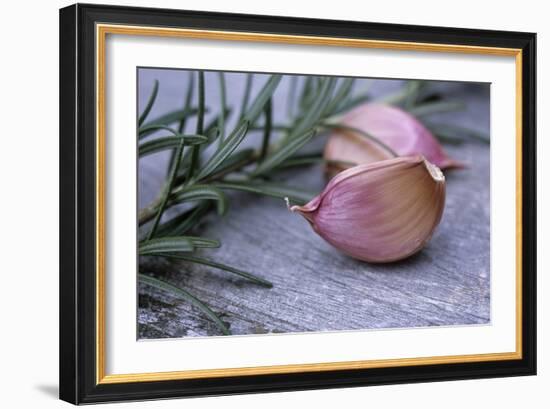 Garlic And Rosemary-Maxine Adcock-Framed Photographic Print