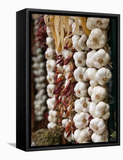 Garlic, Ischia Ponte, Ischia, Bay of Naples, Campania, Italy-Walter Bibikow-Framed Premier Image Canvas