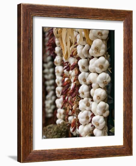 Garlic, Ischia Ponte, Ischia, Bay of Naples, Campania, Italy-Walter Bibikow-Framed Photographic Print