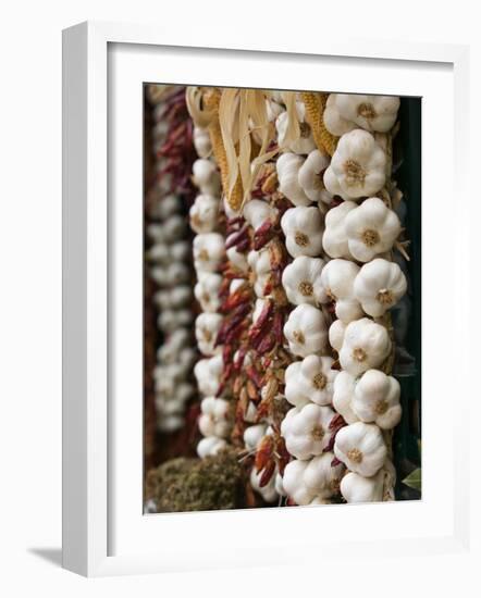 Garlic, Ischia Ponte, Ischia, Bay of Naples, Campania, Italy-Walter Bibikow-Framed Photographic Print