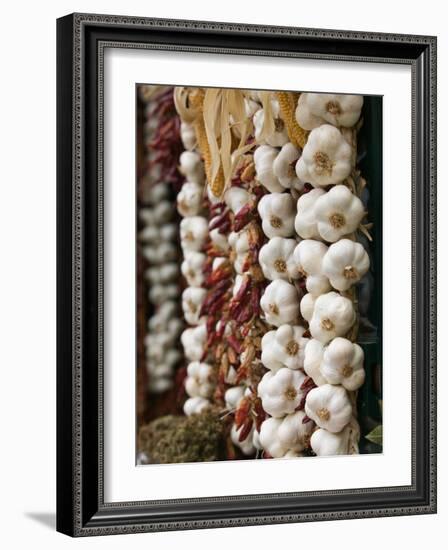 Garlic, Ischia Ponte, Ischia, Bay of Naples, Campania, Italy-Walter Bibikow-Framed Photographic Print