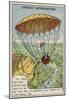 Garnerin Descending from a Balloon by Parachute, 1797-null-Mounted Giclee Print