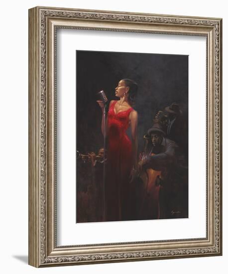 Garnet Diva-Brent Lynch-Framed Art Print