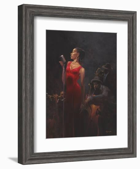 Garnet Diva-Brent Lynch-Framed Art Print