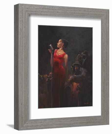 Garnet Diva-Brent Lynch-Framed Art Print