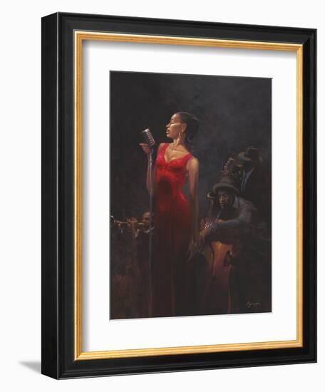 Garnet Diva-Brent Lynch-Framed Art Print