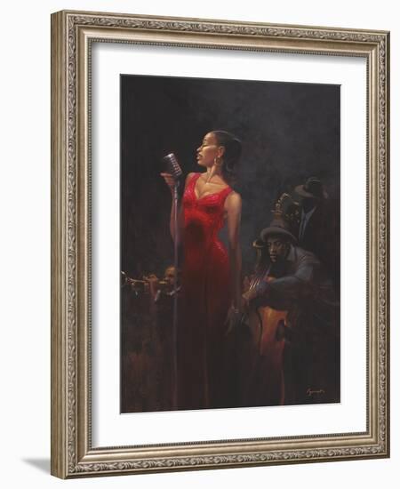 Garnet Diva-Brent Lynch-Framed Art Print