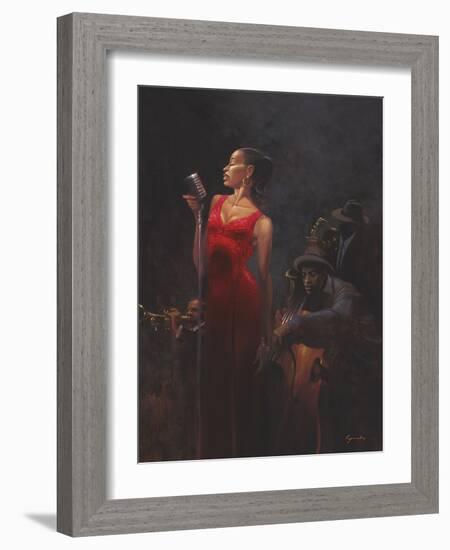 Garnet Diva-Brent Lynch-Framed Art Print