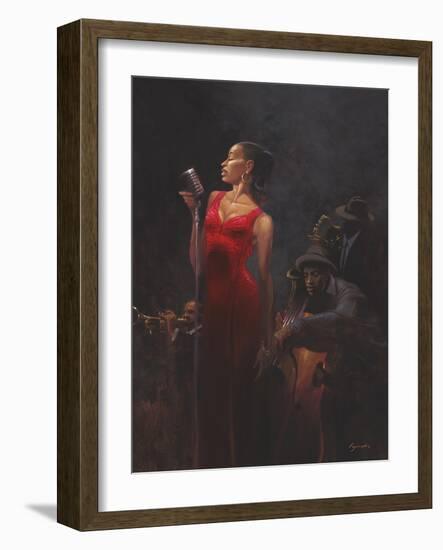 Garnet Diva-Brent Lynch-Framed Art Print