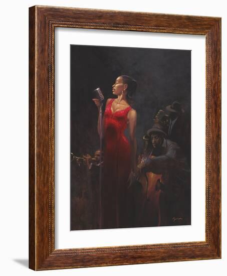 Garnet Diva-Brent Lynch-Framed Art Print