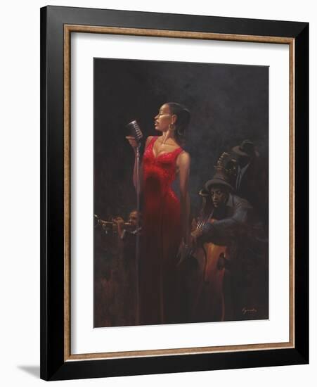 Garnet Diva-Brent Lynch-Framed Art Print