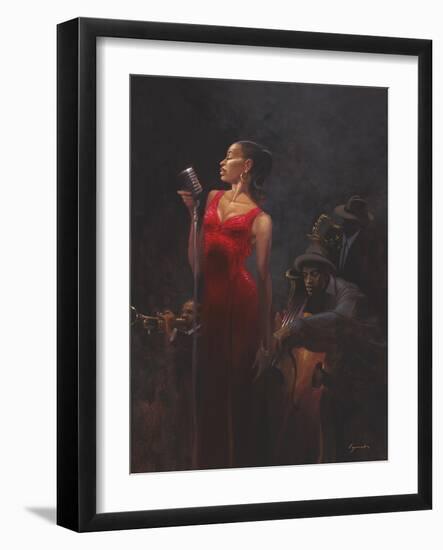 Garnet Diva-Brent Lynch-Framed Art Print