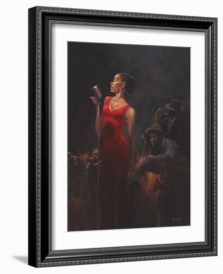 Garnet Diva-Brent Lynch-Framed Art Print