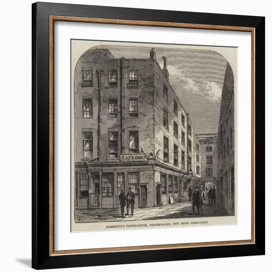 Garraway's Coffee-House, Change-Alley, Now Being Demolished-Frank Watkins-Framed Giclee Print