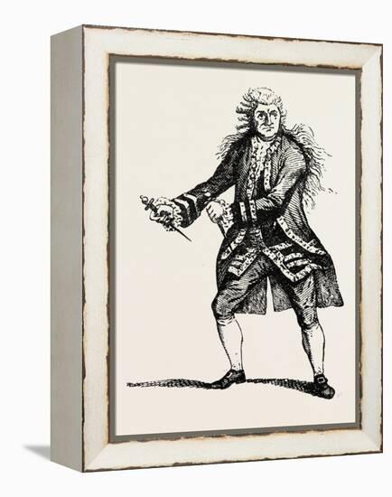 Garrick as Macbeth, Shakespeare, English Poet and Playwright, 1564-1616, UK, 1893-null-Framed Premier Image Canvas