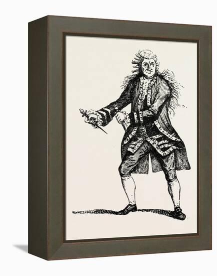 Garrick as Macbeth, Shakespeare, English Poet and Playwright, 1564-1616, UK, 1893-null-Framed Premier Image Canvas