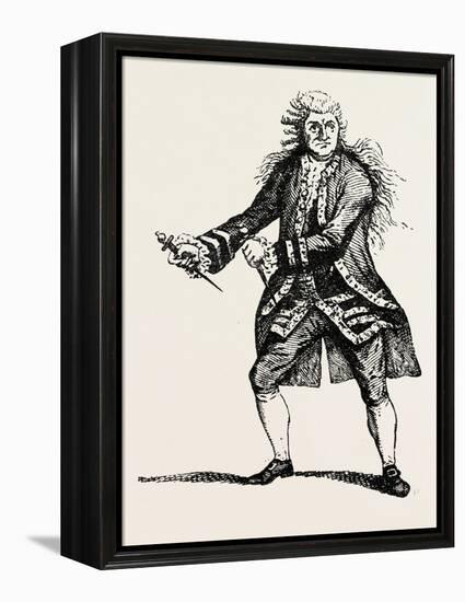 Garrick as Macbeth, Shakespeare, English Poet and Playwright, 1564-1616, UK, 1893-null-Framed Premier Image Canvas