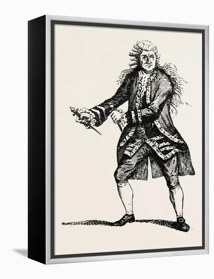 Garrick as Macbeth, Shakespeare, English Poet and Playwright, 1564-1616, UK, 1893-null-Framed Premier Image Canvas