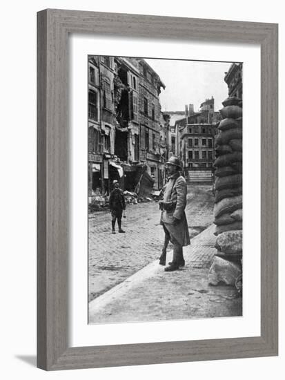 Garrison of French Soldiers and Firemen, Verdun, France, First World War, 1916-null-Framed Giclee Print