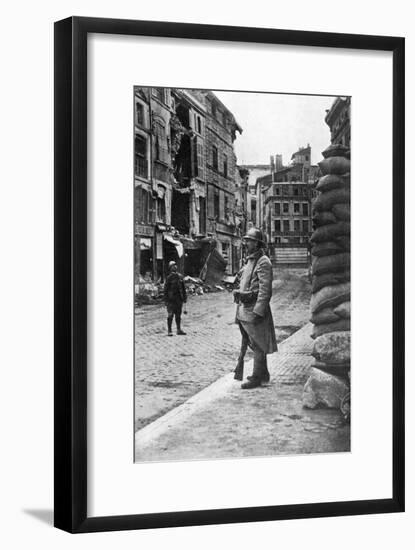 Garrison of French Soldiers and Firemen, Verdun, France, First World War, 1916-null-Framed Giclee Print