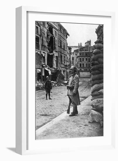 Garrison of French Soldiers and Firemen, Verdun, France, First World War, 1916-null-Framed Giclee Print