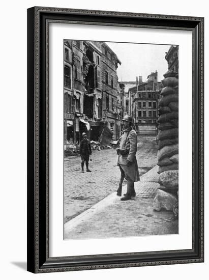 Garrison of French Soldiers and Firemen, Verdun, France, First World War, 1916-null-Framed Giclee Print