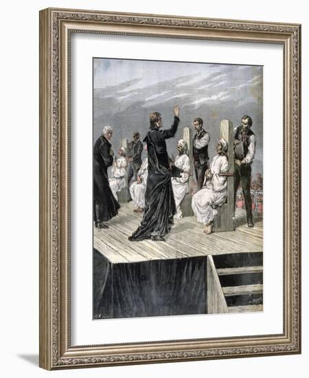 Garrotting of Anarchists in Xeres, Spain, 1892-Henri Meyer-Framed Giclee Print