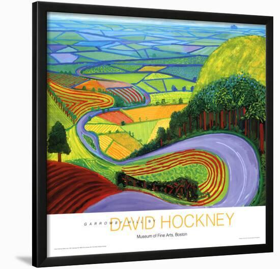 Garrowby Hill-David Hockney-Framed Art Print